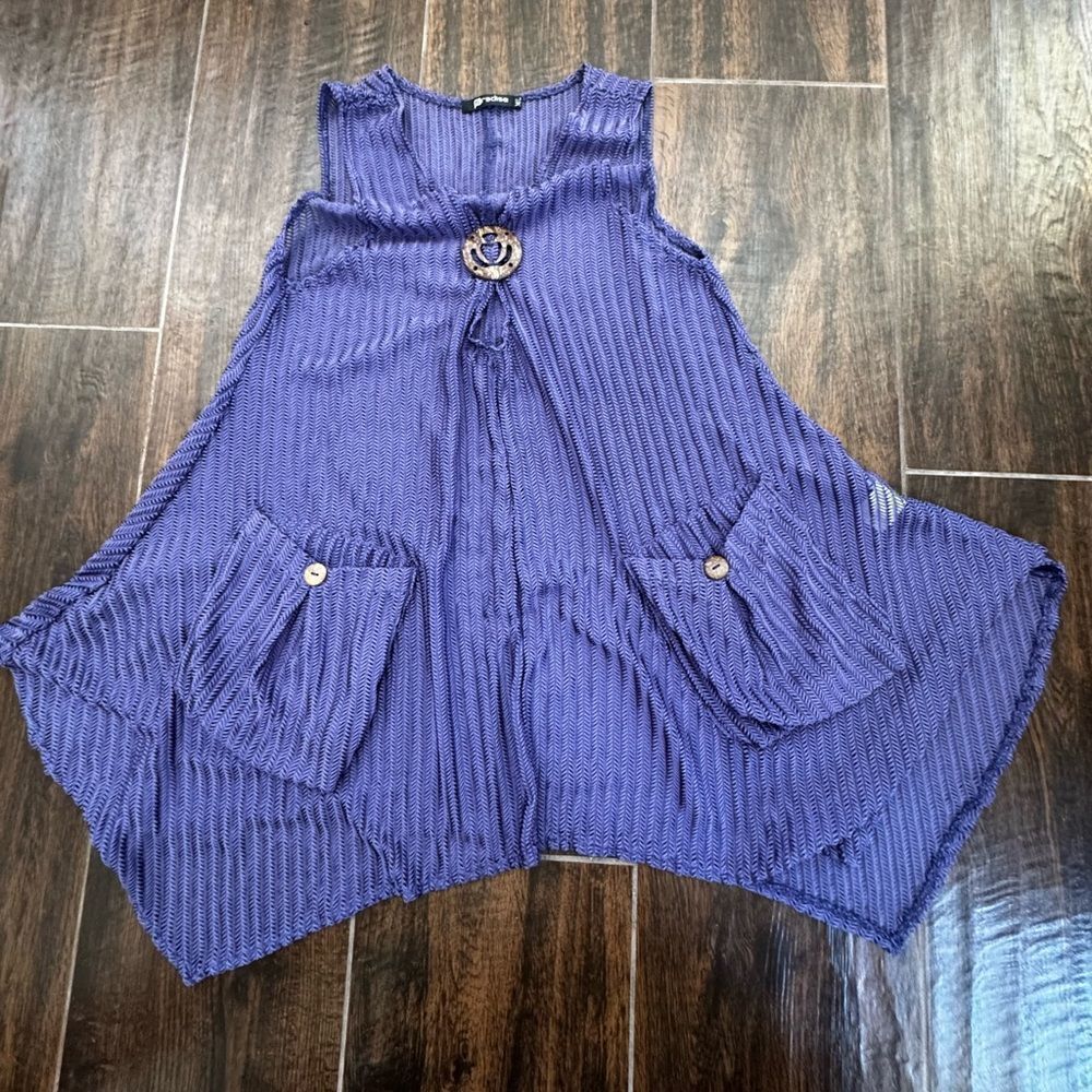 Paradise swimsuit coverup in purple  XL